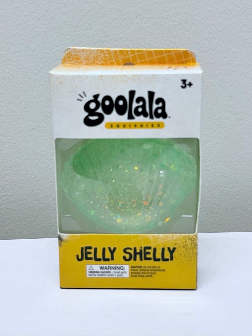 New! Never opened Goolala Squishies Jelly Shelly in Mint Green w/Glitter inside